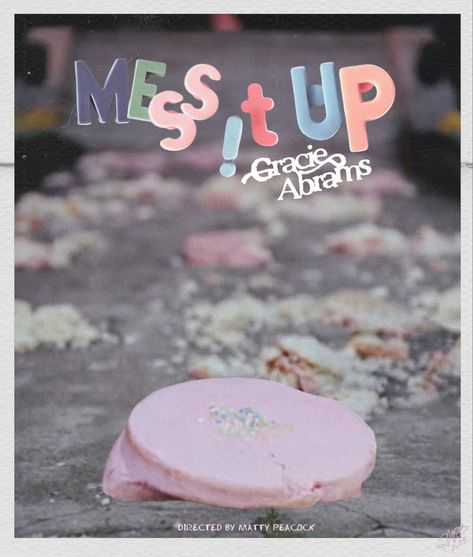 poster, gracie abrams, music video poster, fridge magnets, pink Mess It Up Aesthetic, Messed Up Cakes, Mess It Up, Gracie Abrams Mess It Up, Mess It Up Gracie Abrams, Fangirl Posters, Music Video Poster, Gracie Abrams Poster, Fangirl Aesthetic