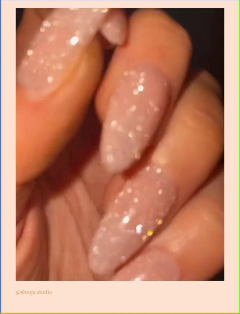 Look at this Show Stopper for New Years 23/24 Nails  🪩🥂✨ -  #Nails #show #stopper #Years New Year’s Eve Glitter Nails, Nail New Year 2024, Glitter Tip Manicure, Nude Nails For New Years, Short Almond Glitter Tip Nails, New Year’s Eve Mani, Engagement Nails Glitter, Natural Trendy Nails, New Year Sparkle Nails