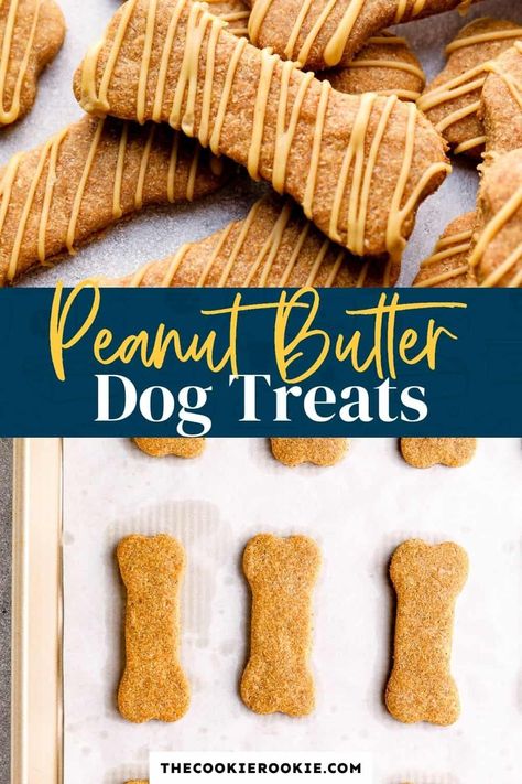 Homemade Dog Treats are the best way to show your pet that you love them like family! These Homemade Peanut Butter Dog Treats are an easy dog biscuit recipe that your fur baby would request every week if they could. How To Make Dog Bones, Winter Bakes, Pb Recipes, Dog Cookie Recipes, Dog Treats Recipe, Treat Business, Pet Treats Recipes, Animals Jokes, Dog Treats Homemade Easy