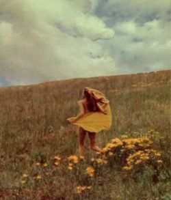 You belong among the wildflowers ... Free Spirit, A Woman, Yellow