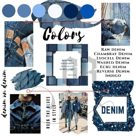 Denim Fashion Illustration, Denim Collage, Denim Moodboard, Mood Board Layout, Mood Board Fashion Inspiration, Denim Aesthetic, Postcard Wall, Winter 2024 Fashion, Mood Board Ideas