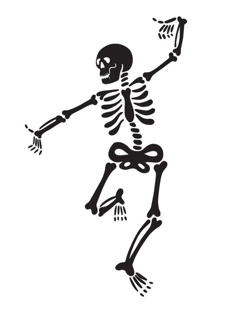 Black graphic skeleton dancing Cute Skeleton Painting, Skeleton Graphic Design, Skeletons Dancing Together, Skeleton Cartoon Drawing, Frat Banner, Dancing Skeleton Tattoo, Groovy Skeleton, Paint Skeleton, Pottery Halloween