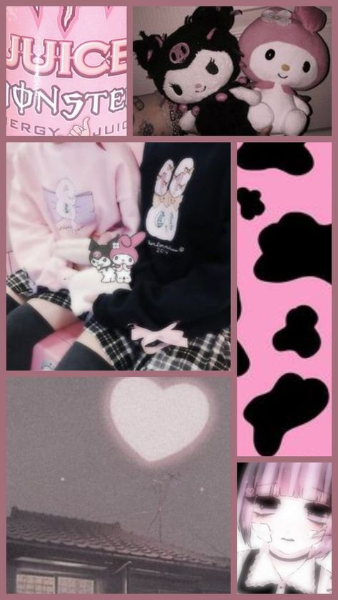 Dual Kawaii Aesthetic, Kawaii Aesthetic Room, Dual Kawaii, List Of Aesthetics, Yami Kawaii, Aesthetic Board, Kawaii Aesthetic, Creepy Cute, Black And Pink