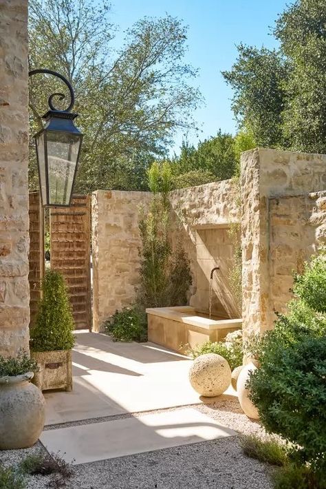 Home Decor Ideas Bedroom, Home Decor Wallpaper, Decor Ideas Bedroom, Rustic Stone, Decor Wallpaper, Stone Walls, Mediterranean Garden, Mediterranean Homes, Stone Houses