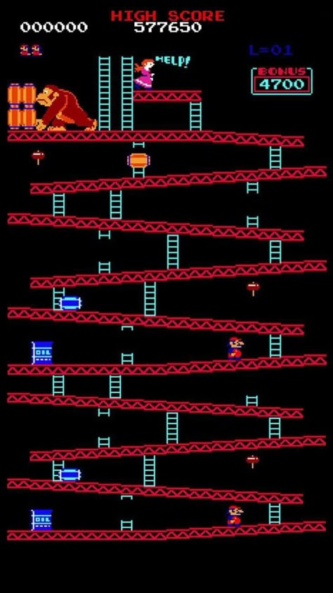 Cool Mario Wallpaper, Gaming Wallpapers Aesthetic, Donkey Kong Wallpaper Iphone, Donkey Kong Aesthetic, Retro Game Wallpaper Iphone, Mario Wallpaper Aesthetic, Video Game Aesthetic Wallpaper, Nintendo Wallpaper Iphone, Videogame Wallpaper