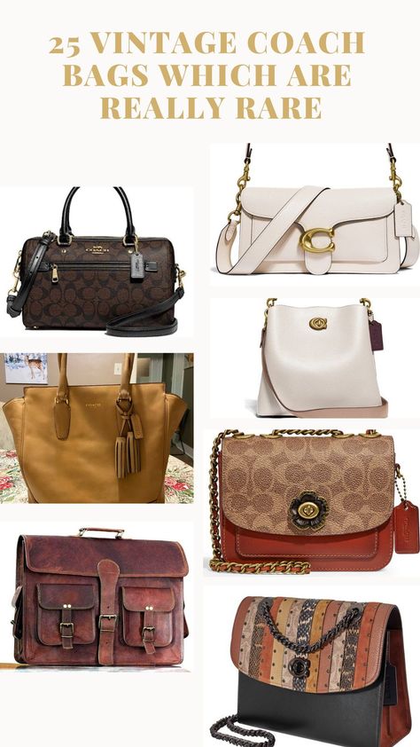 Coach began producing handbags using smooth and supple leather back in 1941. Then after more than 75 years in operation, the brand has managed to keep up with the trends. From totes to belt bags, clutches and cross bodies, we have carefully curated 25 vintage Coach bags which still hold their value. #vintagecoachbags #vintagecoachbagsoutfits #vintagecoachbags1970s #vintagecoachbags2000s #vintagecoachbagslegacycollection #vintagecoachbagsoutfitsstyle Vintage Coach Catalog Photos, Vintage Coach Bags 1970s, Vintage Coach Bags 2000s, Coach Bag Tote, Coach Vintage Handbags, Shop Cart, Coach Leather Bag, Unique Womens Fashion, Vintage Coach Bags