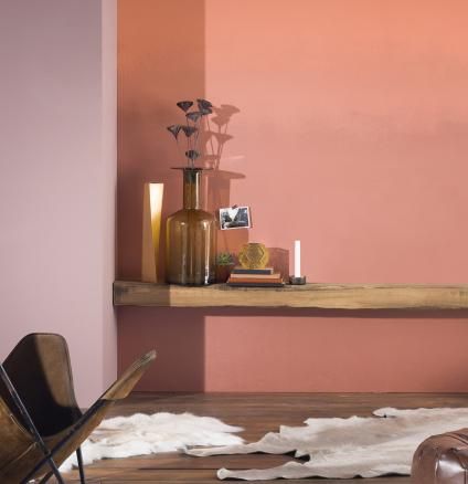 Jungle Ginger 5 | Dulux Dulux Copper Blush Living Room, Copper Blush Living Room, Dulux Tuscan Terracotta, Copper Blush Bedroom, Copper Blush Dulux Paint, Apricot Room, Tuscan Terracotta, Painter Decorator, Blush Living Room