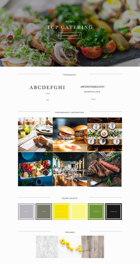 Mood Board Catering Website Catering Website Design, Catering Website, Custom Website, Box Design, Page Design, Mood Board, Website Design, Web Design, Branding