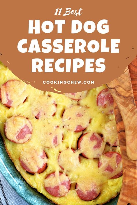 Hot Dog And Chili Casserole, Wiener Casserole Recipe, Weiner Casserole Recipe, Hot Dog And Beans Casserole, Hot Dog And Potato Casserole, Cabbage And Hot Dog Recipe, Crockpot Hotdogs Recipes, Hot Dog And Bean Casserole, Hot Dog Hashbrown Casserole