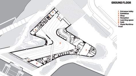 Zaha Hadid! Zaha Hadid Plan, Organic Plan, Riverside Museum, Sustainable House Design, Exhibition Plan, Museum Plan, Zaha Hadid Architecture, Building Layout, Sports Center