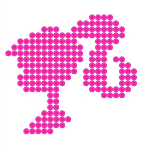 Barbie Perler Bead Patterns, Taylor Swift Perler Bead Patterns, Barbie Perler Beads, Aqua Beads Patterns Easy, Rhinestone Designs Templates, Pearl Beads Pattern, Perler Bead Templates, Diy Perler Bead Crafts, Beads Ideas