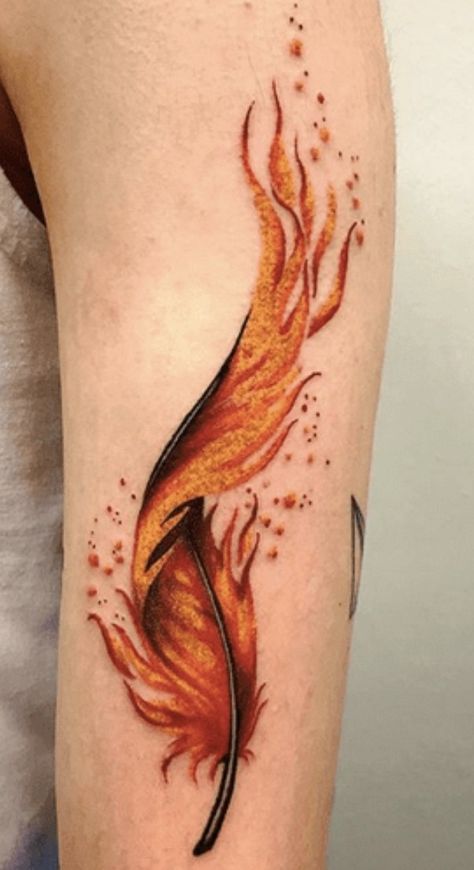 Feather Fire Tattoo, Fire Feather Tattoo, Pheonix Feather Tattoos, Phoenix Hip Tattoos Women, Wings On Fire Tattoo, Fire Tattoo For Women, Phoenix Feather Tattoo, Fire Phoenix Tattoo, Firebird Tattoo