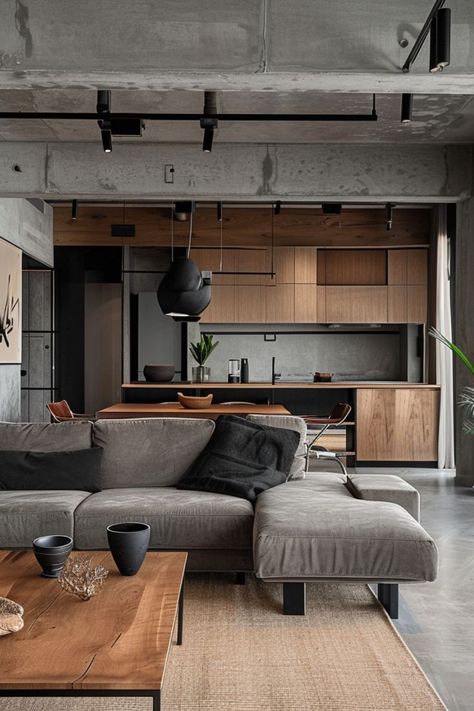 Elevate Your Space with Urban Apartment Decor 🏙️✨ Design a chic and modern apartment with urban decor ideas. Incorporate sleek furniture, bold accents, and a minimalist approach for a stylish city living. 🌿🏢 #UrbanDecor #ApartmentLiving #ModernDesign #HomeInspo Urban Decor Ideas, Minimalist Interior Design Living Room, Urban Apartment Decor, Modern Loft Interior, Industrial Apartment Decor, Urban Modern Interior Design, Urban Interior Design, Modern Interior Design Living Room, Modern Living Room Interior