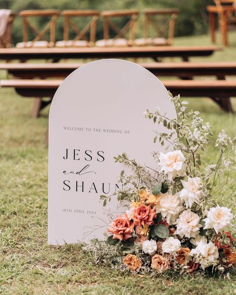 Moments from beautiful Jess & Shaun’s ceremony 🤍🍂 Captured perfectly by @wild.weddings . . . . #wedding #weddingflowers #weddingflorals #weddingcolours #greenandwhite #autumnwedding #gardenwedding #groundarbour #weddingflowers #brisbaneflowers #classicwedding #timelesswedding #romanticflowers #brisbanewedding #brisbaneweddingflorist #brisbaneflorist #brisbanebride #goldcoastwedding #goldcoastweddingflorist #earthytones Canvas Template, Beige Wedding, Reception Party, Bridal Shower Signs, Wedding Welcome Sign, Welcome To Our Wedding, Seating Chart Wedding, Wedding Welcome Signs, Wedding Signage