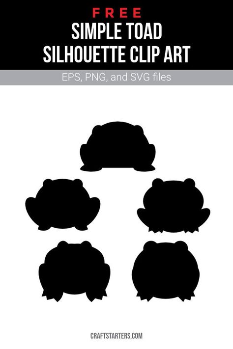 Toad Silhouette, Silhouette Clip Art, Art Simple, Toad, Png Transparent, Clip Art, Illustrations, Art