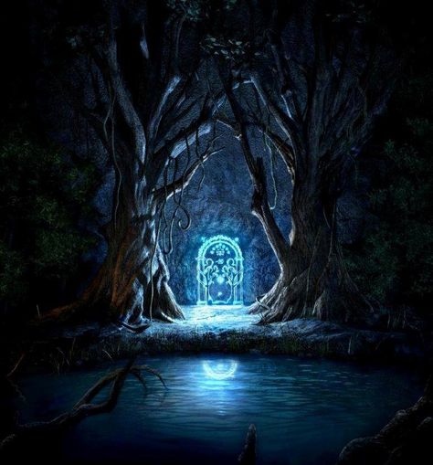 magic portal Mines Of Moria, John Howe, Into The West, 다크 판타지, Have Inspiration, Thranduil, Jrr Tolkien, Legolas, Arte Fantasy