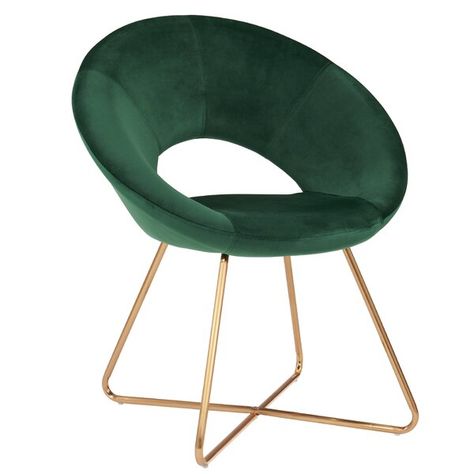 Green Vanity Chair, Emerald Green Vanity, Seating For Small Spaces, Floral Accent Chairs, Chic Accent Chairs, Single Couch, Green Vanity, Velvet Office Chair, Modern Recliner