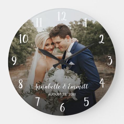 Gifts For Parents From Kids, Clocks Diy Crafts, Anniversary Gifts By Year, Wedding Anniversary Party Invitations, Bridal Gift Box, Anniversary Party Invitations, Diy Kids Furniture, Personalized Clocks, Custom Clocks