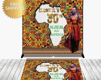 Africa Theme Party, 40th Birthday Backdrop, Backdrop Sweet 16, Sweet 16 Backdrop, 16 Backdrop, Prom Backdrops, America Theme, African Theme, Step And Repeat