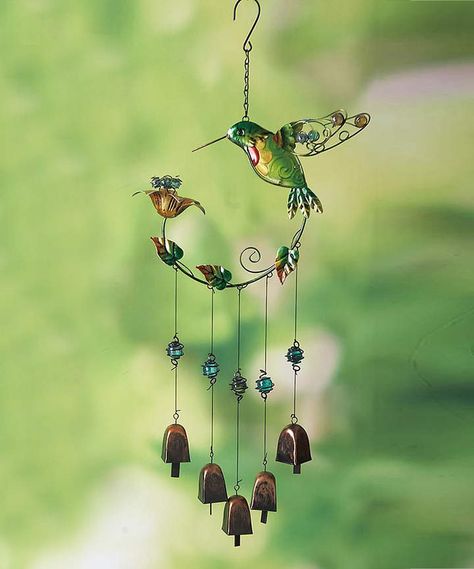 Green Hummingbird, Wind Chimes For Sale, Wind Chimes Sound, Wind Chime Parts, Hummingbird Suncatcher, Wind Chimes Craft, Glass Hummingbird, Natural Inspiration, Cozy Backyard