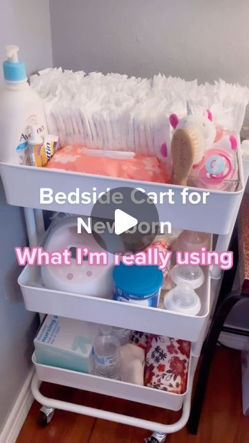 toujours on Instagram: "These are must haves when it comes to a beside bed baby cart, some of them are super useful. 

Check out our bio for additional essentials as well! 

Leave a Like and Follow, and Share with others, it helps new moms out more than you know. Everyone is struggling with their new child more than you think. 

#baby #babybottle #babycart #babybed #babycrate #babygift #babyshower #babyboy #babygirl #musthaves #babymusthave #amazonfinds #amazonmusthaves #amazonbaby" Baby Bedside Cart, Baby Shower Caddy Gift Ideas, Newborn Bedside Cart, Bed Side Cart For Baby, Bedside Baby Cart, Nursery Cart Organizer, Newborn Cart Organization, Baby Cart Organize, Bedside Cart For Baby