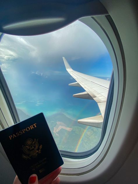 Passport Plane Window Aesthetic Travel Rainbow Dominican Republic Travel Jobs Aesthetic, Traveling Job Aesthetic, Us Passport Aesthetic, Vacation Dominican Republic, Travel Images For Vision Board, Travel Advisor Aesthetic, Travel Pics For Vision Board, Travel Passport Aesthetic, Passport Travel Aesthetic