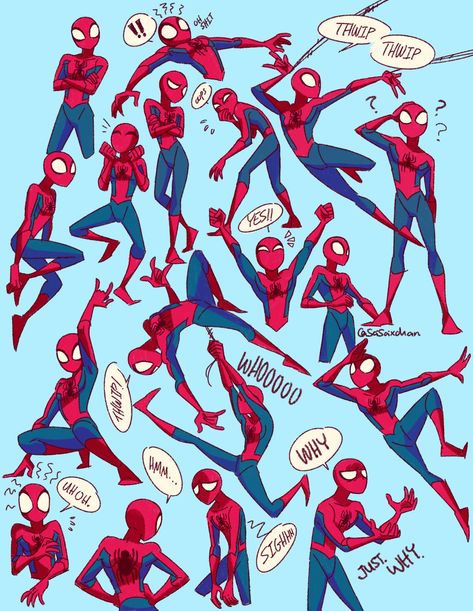 Spiderman Smiling Drawing, Spiderman Suit Reference, Spiderman Anatomy Poses, Spiderman Reference Photo, Spiderman Eyes Expression, Spider Man Facial Expressions, Spiderman Facial Expressions, Spider Man Poses Reference Sketch, Spidersona Art Poses