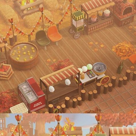 dalia on Instagram: "there’s nothing more delicious than carnival food🥧🍿🤍 full build for this area is available on my YouTube channel!🤍 . . . tags🏷: #acnh #animalcrossing #animalcrossingnewhorizons #acnhautumn #acnhautumntown #acnhautumncity #acnhhalloween #acnhcarnival #acnhfestival #acnhfallcore #scnhfallfair #acnhpumpkins #acnhcitycore #acnhdecorating #acnhinspo #acnhinspiration #acnhyoutube #acnhyoutuber #daliacrossing" Acnh Fall Campsite, Acnh Fun Fair Ideas, Acnh Festival Ideas, Acnh Boardwalk Carnival, Acnh Harvest Festival, Acnh Fair Ideas, Acnh Festival Area, Acnh Jam Stand, Acnh Fall Festival