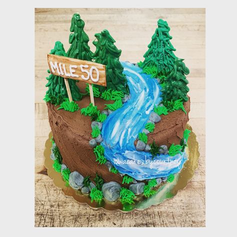 Forest Birthday, 50th Birthday Cake, 25th Birthday, 50th Birthday, Themed Cakes, Cake Cookies, Cake Decorating, Birthday Cake, Cake