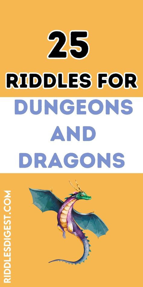 Unlock the secrets of your next Dungeons and Dragons campaign with these clever riddles! Perfect for game masters looking to challenge their players, our collection features a variety of brain teasers that will enhance your storytelling and puzzle-solving sessions. Explore more riddles and gaming tips on our blog for an unforgettable adventure! Dungeons And Dragons Puzzles, Dnd Puzzles Ideas, Dnd Riddles, Dungeons And Dragons Crafts, Dnd Puzzles, Riddle Puzzles, Dungeons And Dragons Board, Dungeons And Dragons Adventures, Hard Riddles