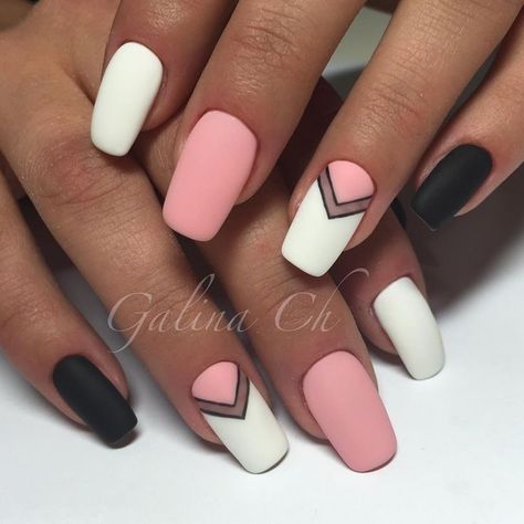 Pink Designs, Diva Nails, Nail Design Inspiration, Pink Nail, Simple Nail Designs, Coffin Nails Designs, Short Acrylic Nails, Best Acrylic Nails, Nail Polishes