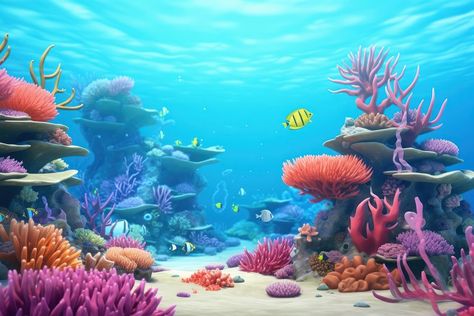 Book Imagination, Ocean Cartoon, Underwater Fish, Cartoon 3d, Person Cartoon, Fish Aquarium, Ocean Scenes, Alexandra Daddario, 3d Rendering