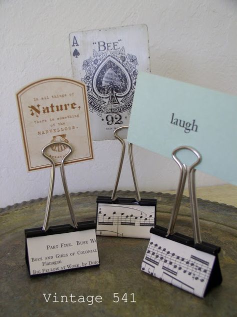 Vintage 541: Paper Clip Photo/Inspiration Holders Price List Display Ideas, Information Booth Display Ideas, Informational Table Display Ideas, Craft Fair Price Signs Display Ideas, Dollar Tree Craft Fair Display, Jewelry Booth Signage, Craft Fair Signage, Price Signage Display Ideas, Business Card Display Ideas