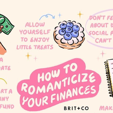 Brit + Co on Instagram: "Struggling to balance summer fun and good money decisions? We’re partnering with Tori Dunlap, the author of NYT bestseller Financial Feminist and the money expert behind @herfirst100k, to share her best advice to romanticize your finances:⁠
⁠
let yourself enjoy little treats 🥐 ⁠
don’t feel guilty about declining social plans you can’t afford 💸 ⁠
make a plan to accomplish your goals 📝 ⁠
adjust the plan as needed 🏦 ⁠
invest in future you 📈⁠
choose your value categories (AKA fun stuff!) 💃 ⁠
start a rainy day fund ☔️ ⁠
plan a money date 💳 ⁠
⁠
#romanticizeyourlife #budgeting #financetips #moneytips #investing #summer #selfcare #selflove⁠ #moneymindset #moneytalk" Tori Dunlap, Financial Feminist, Summer Selfcare, Financial Intelligence, Rainy Day Fund, Your Value, Money Talks, Make A Plan, Money Mindset