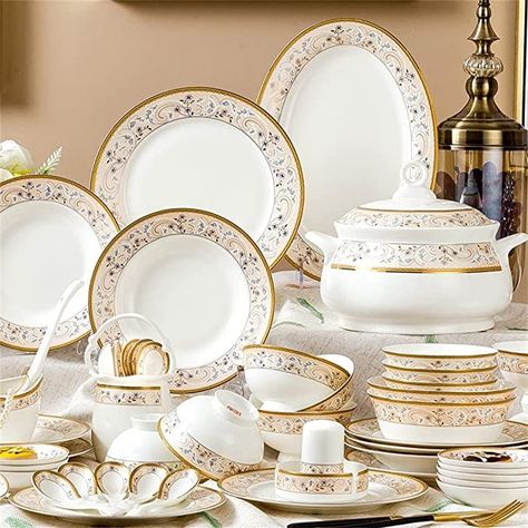 tableware Bone China Tableware Combination Set Bowl Plate Chinese Style Combination Tableware Chinese Porcelain Dinnerware Fine China Dinnerware, Fine Dinnerware, China Dinnerware Sets, Bone China Dinnerware, Dining Plates, Bowl Plate, China Dishes, Porcelain Tableware, Porcelain Dinnerware