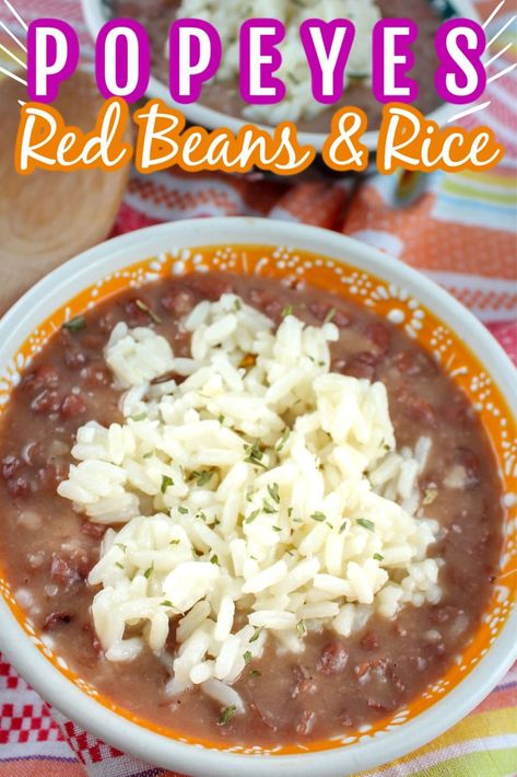 Red Beans And Rice Recipe Vegetarian, Popeyes Red Beans And Rice, Popeyes Red Beans, Popeyes Red Beans And Rice Recipe, Red Beans And Rice Recipe Easy, Red Beans And Rice Recipe, Red Beans Rice, Red Beans N Rice Recipe, Red Beans And Rice