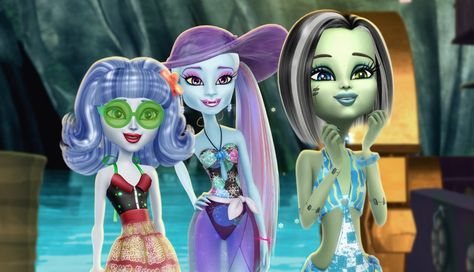 Monster High Escape From Skull Shores, Monster High Skull Shores, Abby Bominable, Monster High Skull, Image Monster, Monster H, Slumber Party Games, High Characters, Arte Monster High