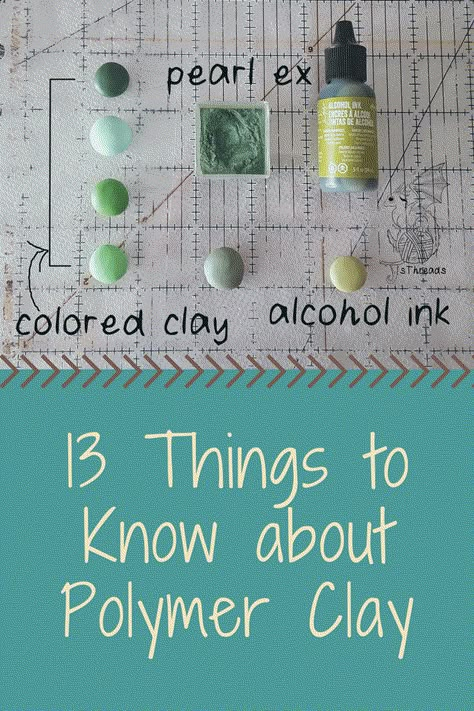 Read this week's blog post to find out 13 things you should know about polymer clay, particularly if you're starting out. Polymer Clay Kunst, Clay Tips, Clay Jewelry Tutorials, Polymer Clay Ornaments, Sculpey Clay, Polymer Clay Jewelry Tutorials, Fimo Polymer Clay, Polymer Clay Diy, Polymer Clay Jewelry Diy