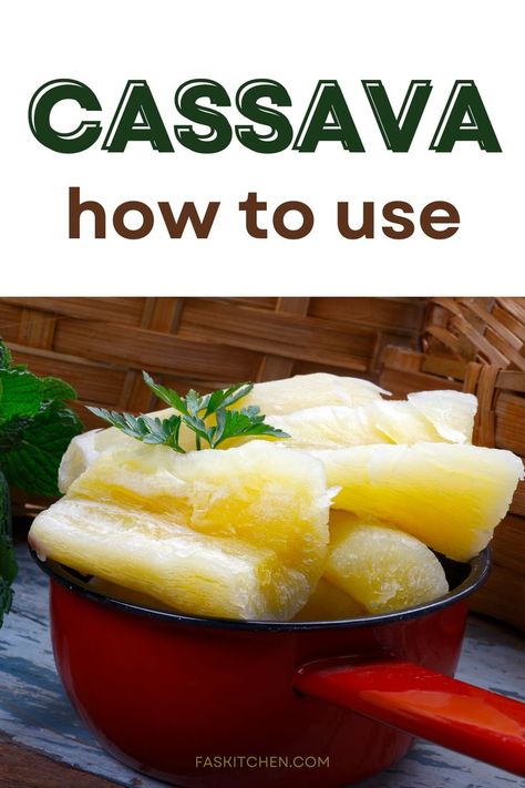 A bunch of fresh cassava roots, showcasing their benefits, versatile culinary uses, purchase, and proper storage. Cassava Recipe, African Cooking, Root Vegetable, English Food, Reduce Food Waste, Root Vegetables, Pastry Cake, Cooking Skills, African Food