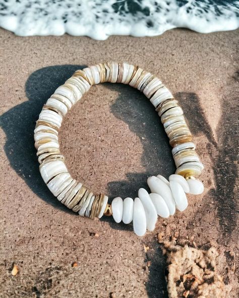 It’s hot as hell and there’s a South Shore swell 🌊 so it’s officially summer time. Surfer Stretchy bracelets crafted with Tahitian Pearls, Matte White Sea Glass, Hawaiian Cone Shells, and Shell Heishi Beads. One of one each; available in my SUMMER Collection 🐚 • • #hawaiishells #shelljewelry #shellbracelet #tahitianpearlbracelet #bohojewelry #beachvibes Tahitian Pearl Bracelet, Cone Shell, White Sea Glass, White Sea, Shell Bracelet, South Shore, Stretchy Bracelets, Heishi Beads, Shell Jewelry