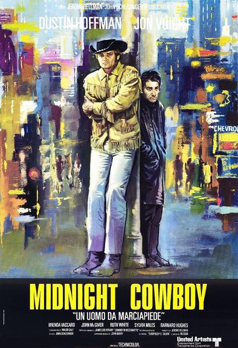 Midnight Cowboy 1969  BEST PICTURE WINNER 1969 Jon Voight, Werner Herzog, Midnight Cowboy, Dustin Hoffman, I Love Cinema, Love Movie, Classic Films, Classic Movies, Old Movies