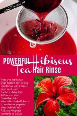 Diy Hibiscus Flower, Hair Rinse Diy, Benefits Of Hibiscus, Tea Hair Rinse, Hair Glaze, Hibiscus Hair, Flower Skin, Ayurvedic Hair Care, Hair Tea