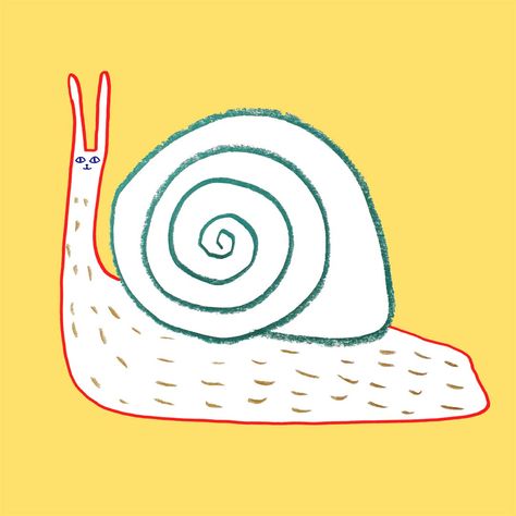 snail. Character Design Art, Snail Art, Fun Animals, Funky Rugs, Animals Illustration, Pen Pals, Childrens Drawings, Cat Flowers, Artists For Kids