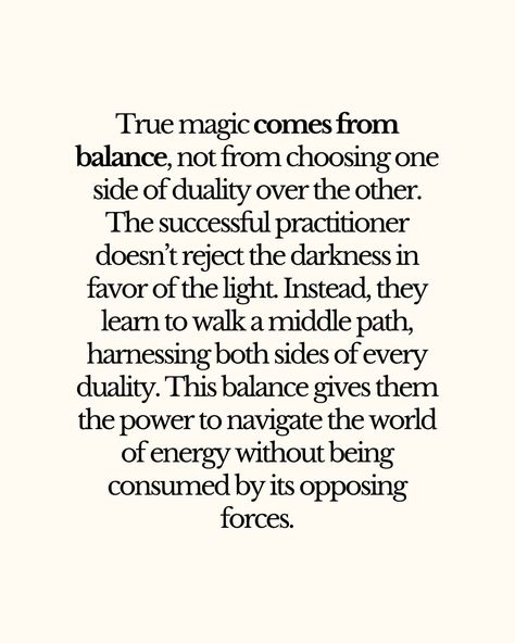 At the core of the duality concept is the idea that everything in the universe exists in complementary pairs—light and shadow, creation and destruction, male and female. These opposing forces aren’t just opposite; they are interdependent. Without one, the other cannot exist. For instance, light only becomes meaningful when contrasted with darkness. This balance is what maintains harmony. 🧿 @witches.of.insta Creation Through Destruction, Duality Concept, Creation Quotes, Creation And Destruction, Wiccan Witch, Spirit Board, Male And Female, One Sided, Light And Shadow