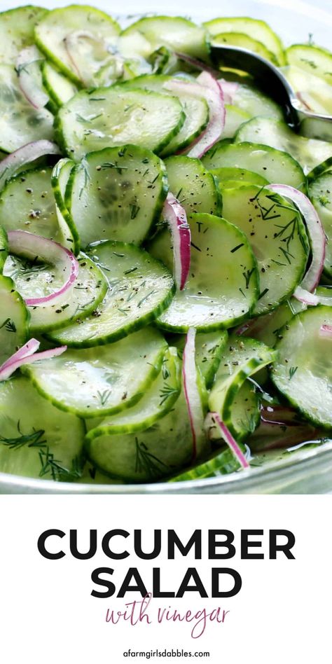 Ww Cucumber Salad, Sliced Cucumber Salad, Cumcuber Onion Vinegar Salad, English Cucumber Salad Recipe, Cucumber Salad Rice Vinegar, Sauteed Cucumber Recipes, Cucumber Salad With Vinegar And Sugar, Vinager Cucumber Salad Recipes, Cucumber Vinegar Salad