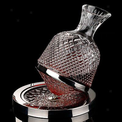 (eBay) Loviver 360° Rotating Tumbler Design Wine Decanter Champagne Vodka Whisky Red Wine Decanter, Wine Dispenser, Whiskey Tumbler, Crystal Decanter, Crystal Champagne, Best Gifts For Men, Tumbler Design, Wine Decanter, Saint Louis