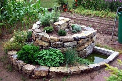 Garden With Rocks, Raised Garden Beds Irrigation, Herb Spiral, Spiral Garden, Ground Level, Veggie Garden, Garden Cottage, Planting Herbs, Farm Gardens