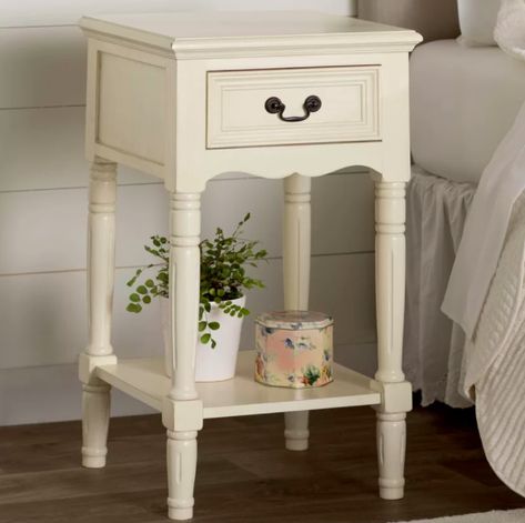 Farmhouse Bedroom Furniture, Farmhouse Nightstand, Rustic Nightstand, French Country Bedrooms, Kelly Clarkson Home, Classic Bedroom, Trendy Bedroom, Bedroom Vintage, Wood Nightstand