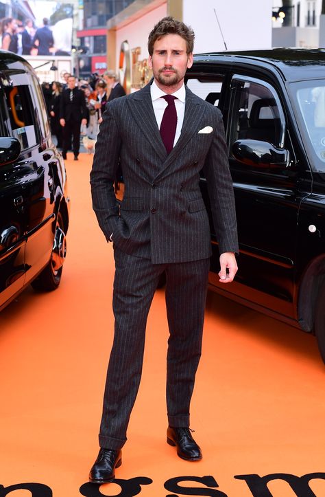 Edward Holcroft Edward Holcroft, Kingsman Suits, Menswear Inspiration, The Golden Circle, Movie Cast, Leading Men, Jeff Bridges, Mens Clothing Store, Gents Fashion