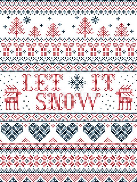 Christmas Cross Stitch Border Patterns, Cross Stitch Winter Patterns, Scandinavian Christmas Cross Stitch, Cross Stitch Christmas Border, Nordic Christmas Pattern, Knitting Charts Christmas, Christmas Cross Stitch Borders, Scandinavian Knitting Patterns, Christmas Knitting Charts